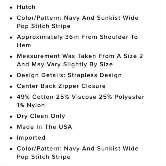 HUTCH Anthropologie Strapless Striped Mini Dress - Picture 13 of 13